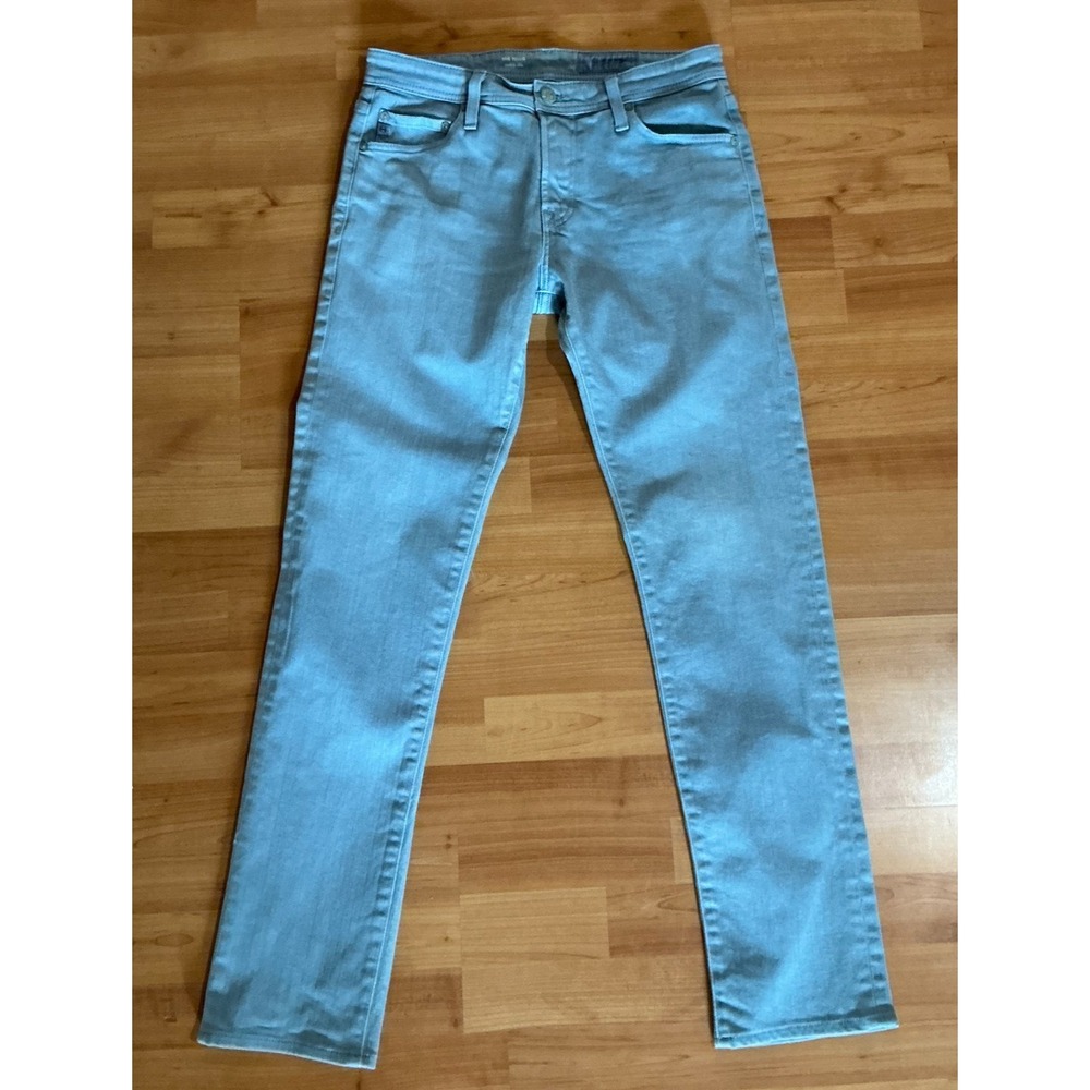 AG Tellis Jeans Mens 30R Light Wash Blue Modern Slim Stretch Adriano Goldschmied